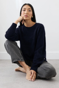 Mia Fratino: Mia Fratino Cashmere Cyra Sweater - Midnight