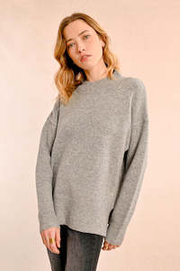 Molly Bracken: Molly Bracken Knitted Jersey - Grey