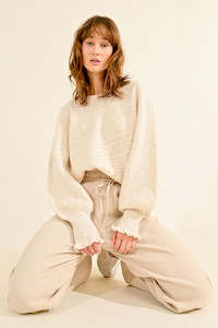 Molly Bracken Oversized Sweater - Cream