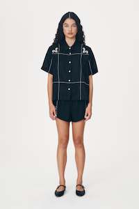 Sale: Rowie the Label Aries Linen Shirt - Noir