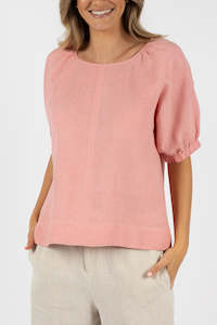 Sale: Humidity Lagoon Blouse - Blush