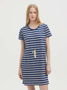 Nice Things Striped Indigo Dress WSJ038