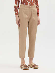 Sale Pants: Nice Things Cotton Pocket Pants - Beige
