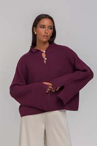 Blak United Allure Sweater - Plum