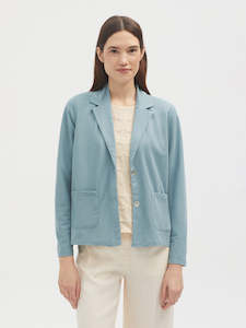 Sale Jackets Coats: Nice Things Basic Linen Jacket - Light Blue