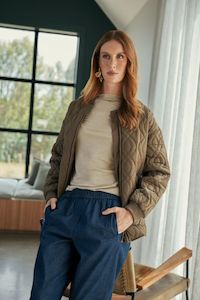 Sale Jackets Coats: Marlow Colorado Quilted Jacket - Mocha