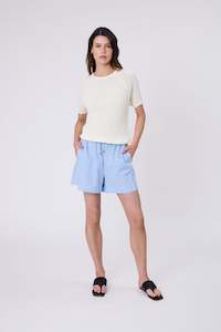 Marlow: Shoreline Short - Blue Stripe