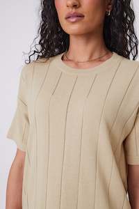 Ember Knit Tee - Hummus