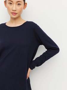 Juliette Hogan: Juliette Hogan Lounge  Long Sleeve Crew - Navy