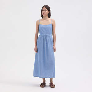 Chambray Strappy Dress