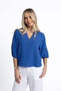 Humidity: Nixie Blouse - Royal Blue