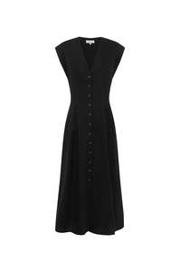 Mira Midi Dress - Noir