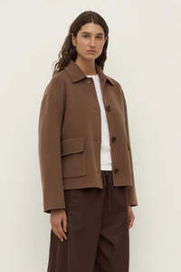 Mya Wool Jacket – Chocolate