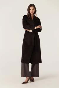 Evans Wool Coat - Espresso