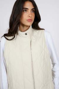 Kyoto Quilted Vest – Oat