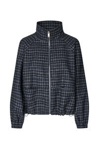 Lollys Laundry: Mae Jacket - Dark Blue
