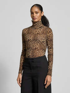 Orie High Neck Bouse - Leopard