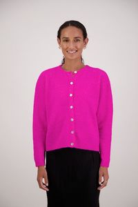 Frenchie Pink Knit Cardigan