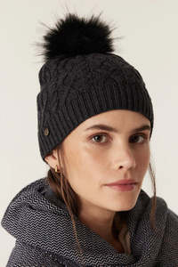Merino Beanie - Charcoal