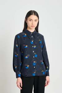 Twenty Seven Names: Patterns Shirt - Navy Daydream