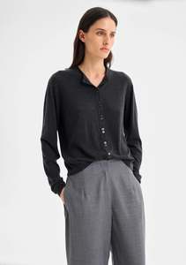 Morrison: Margo Knit Cardigan - Charcoal