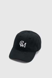 Accessories: Isolde Embroidered Logo Cap - Black