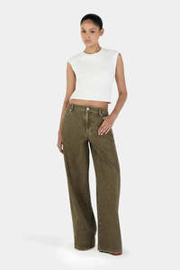 Denim: Paige Denim Jeans - Khaki