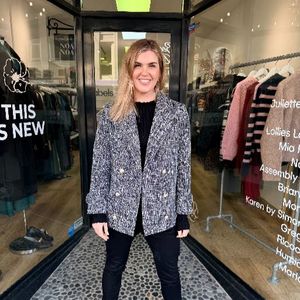 DEA the Label Annie Blazer - Silver Tweed