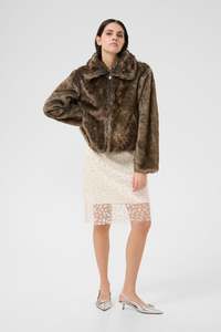 Karen By Simonsen: Carol Fur Jacket  - Falcon