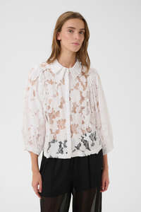 Karen By Simonsen: Karen by Simonsen Ena Frosty Blouse - Bright White