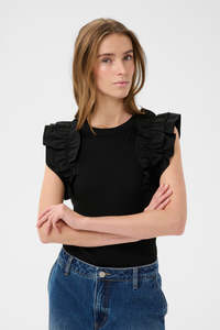 Karen by Simonsen Oda Ruffle Tank - Meteorite
