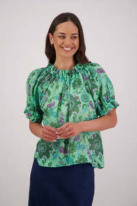 Briarwood Teddy Top - Green Floral