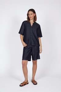 Marlow Axis Top - Indigo