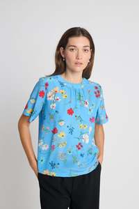 Twenty Seven Names Say it With Flowers Tee - Blue Floral