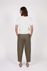Trousers: Marlow Axis Tapered Pant - Olive