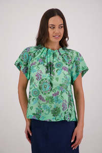 Briarwood Pia Top - Green Floral