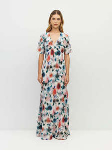 Spencer Dress Rosette Haze Silk CDC - Morning Light