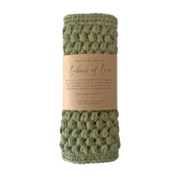 Cotton Face Cloth Olive