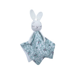 Tiny Humans: Parker Rabbit Cloth Lovie Snow