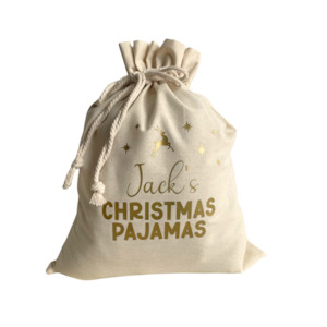 Christmas Collection: Personalised Christmas Pajama Bag