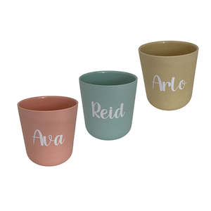 Labels: Personalised Bamboo Kids Cups or Kids Cup Labels