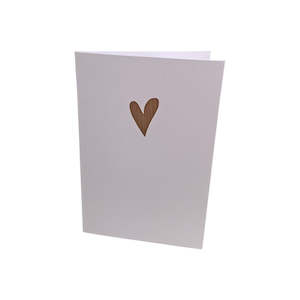 Valentines Day: Heart Card Rose Gold