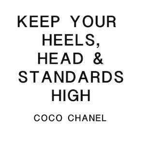 Empowerment Range: Empowerment Keep Your Heels, Head & Standards High Adhesive Vinyl