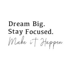 Empowerment Range: Empowerment: Dream Big Adhesive Vinyl