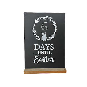 Easter Collection: Wreath Easter Countdown Blackboard