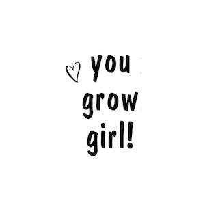 Plant Lovers: Plant Pot Label - You Grow Girl
