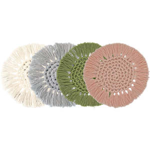 Gifts For Her: Boho Coaster 4 Pack Mixed Set