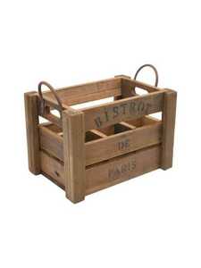 Products: Wine Crate With Metal Handles La Casa Life