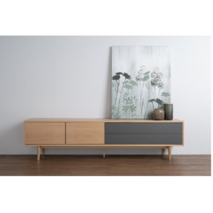HOUSTON Entertainment Unit 200cm - Natural & Grey La Casa Life