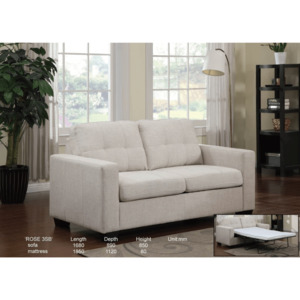 Products: Lotus 2-Seater Sofa Bed Beige La Casa Life